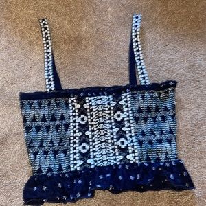 forever 21 stitched crop top